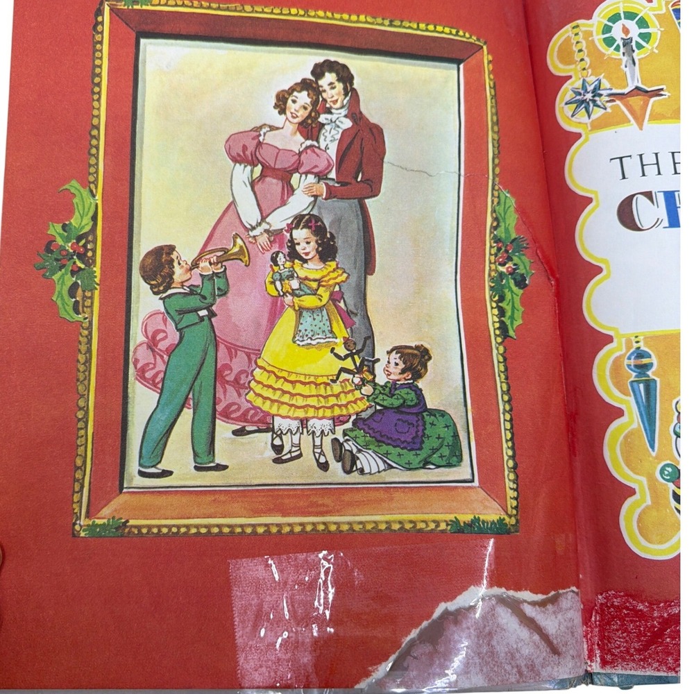 Golden Books The Night Before‎ Christmas Kids OS Blue Fair Vintage 1978 Printing - Picture 14 of 16